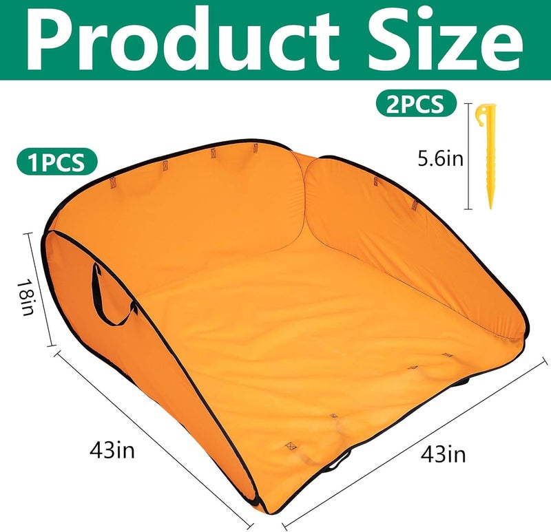 LFUTARI 140 Gallon Pop up Leaf Collector, Foldable Lawn Leaf Pick Up Bag Tool, Large Yard Dustpan Type Garden Bag, Reusable Yard Waste Bags for Cleaning Up Weeds Branches Waste Trash Debris - Image 2